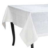 Arboretum 71" X 71" Linen Tablecloth - White